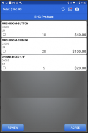 paperless invoicing screen